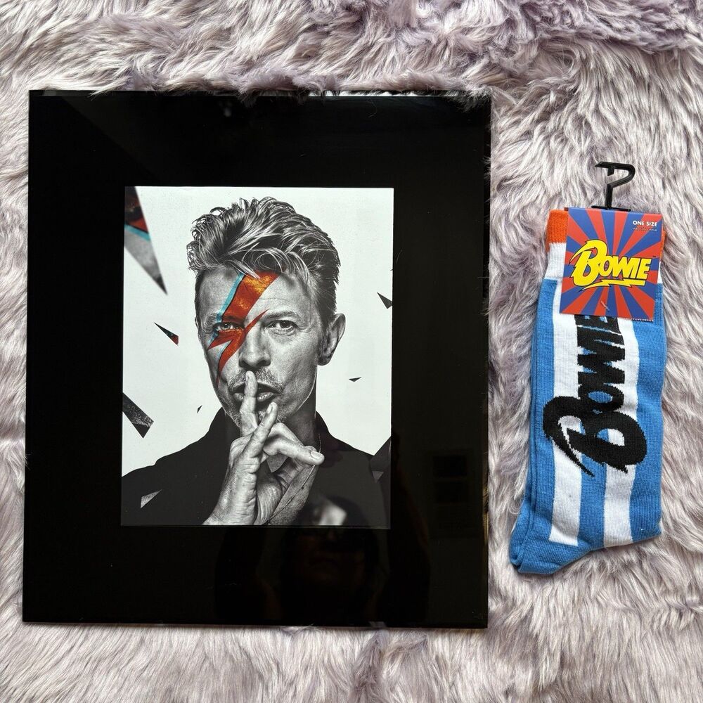 David Bowie “Legend” Tribute Set – Framed Photo & Socks | Limited Edition
